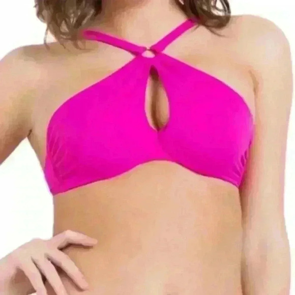 NWT L'Agent by Agent Provocateur X Monica & Penelope Cruz Sz S Adriana Pink Top - Picture 9 of 10